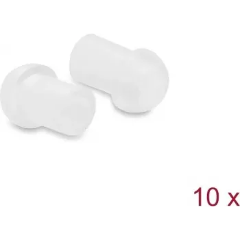 Delock Dust Cover for TOSLINK Connectors, Plastic, 10 Pieces, Transparent