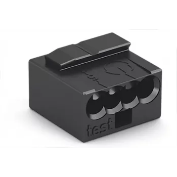 WAGO 243-204 MICRO PUSH WIRE Junction Box Connector, 4-Conductor, 100 pcs