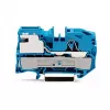 WAGO 2016-7114 1-Conductor N disconnect terminal block, Push-in CAGE CLAMP, blue