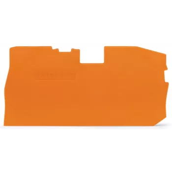 WAGO 2016-7192 cover plate for DIN-rail terminal blocks - orange - 1 mm - 69 mm - 38 mm - 2.42 g