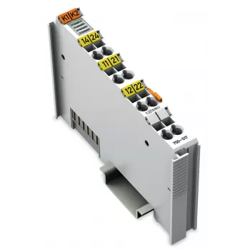 WAGO 750-517 - 2-Channel relay output module, 1.5 kV isolation, 24 VDC, DIN rail