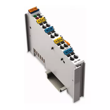 WAGO 750-559 analogue output module - 4 channels, 0-10 V, 12 bit, 500 V system isolation, 10 ms response time, CAGE CLAMP