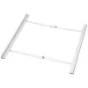 HAMA universal stacking kit for front-loading washing machines and dryers, white, 60 cm, pull-out shelf, 10 kg load capacity