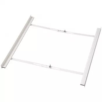 HAMA universal stacking kit for front-loading washing machines and dryers, white, 60 cm, pull-out shelf, 10 kg load capacity
