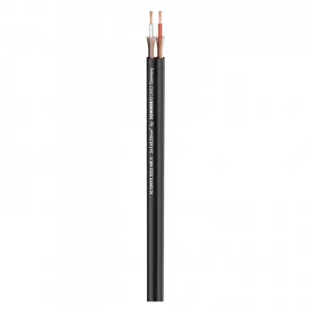 Kindermann Stereo Audio Cable - Sold by the Metre - Black