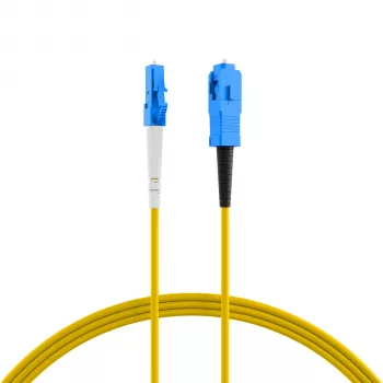 EFB-Elektronik Simplex Fibre Optic Patch Cable LC-SC G657.A2 0.5m 2.0mm Yellow 9/125µm