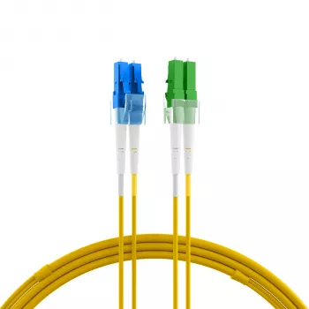 EFB Elektronik Fibre Optic Patch Cable LC/APC Singlemode OS2 20 m Yellow