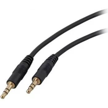 EFB-Elektronik Audio Connection Cable, 3.5mm Jack Plug, 5 Metres, Black