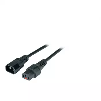 EFB-Elektronik IEC Lock Power Extension Cable C14 to C13, 2.0 m, Black (EK601SW.2)
