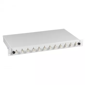 EFB Electronics Splice Box 6x LC Duplex SM Extendable 1U Rack Mount Partially Equipped