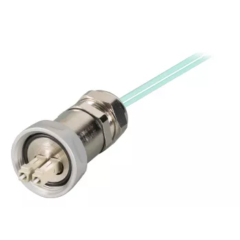 EFB Elektronik IP67 Cable Gland M25 LC Duplex Plug to LC Duplex Plug OM3 5m