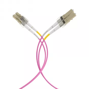 EFB Elektronik IPL-DF-LCULCU-4-0050 Fibre Optic Patch Cable, 0.5 m, OM4, LC Duplex, Aqua