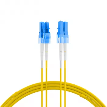 EFB Elektronik IPL-DR-LCULCU-2-0200 OS2 Single-mode Fibre Optic Patch Cable LC to LC Duplex 2 m LSZH Yellow