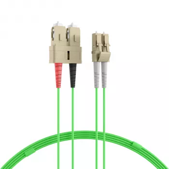 EFB Elektronik IPL-DR-LCUSCU-5-0300 OM5 Fibre Optic Patch Cable LC-SC 3 m LSZH Lime Green