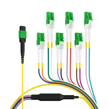 EFB Elektronik MTPF12LCAPC-1 - 1 m - OS2 - MTP - 12x LC Fibre Optic Breakout Cable