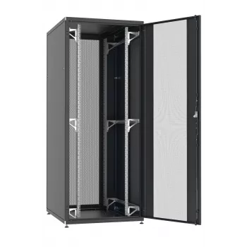 EFB Elektronik PRO 42U Server Rack 800x1000 mm Light Grey RAL7035 Perforated Double Door Front/Rear