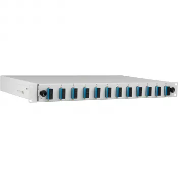 EFB Splice Box SC OS2 Pull-out 24 Pigtails 12 Couplings 1U Rack