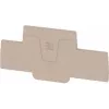 Weidmüller AEP 2T 2.5 End Plate, Beige, for A2T 2.5 Terminal Blocks, 20 Pieces