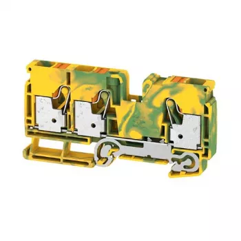 Weidmüller A-Series Universal A3C 10 PE Protective Earth Terminal Block, Screw Connection, 10 mm², Green/Yellow