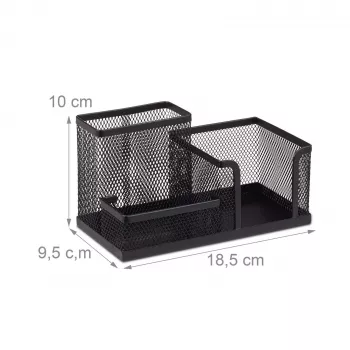 Relaxdays Desk Organiser Black