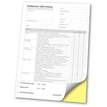 Eichner Inspection Report Form Book, 1 Pad