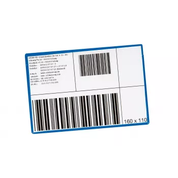 Eichner Label Pockets, Blue, 22.0 x 10.5 cm, 10 Pieces