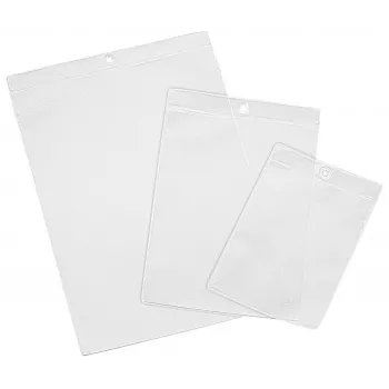 Eichner Document Wallet A4 10 Pieces Clear Transparent Polypropylene Sleeves with Top Opening