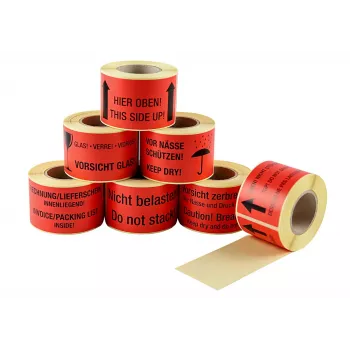 Eichner 250 Warning Labels Red “Do Not Stack!” 100 x 50 mm