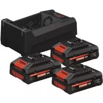 BOSCH 0615V0005X 3x EXBA 18V 4.0Ah + GAL 12V/18V-80 Charger Set