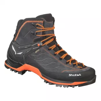 SALEWA MTN Trainer Mid GTX Shoes Asphalt Fluo Orange UK 9 (43)