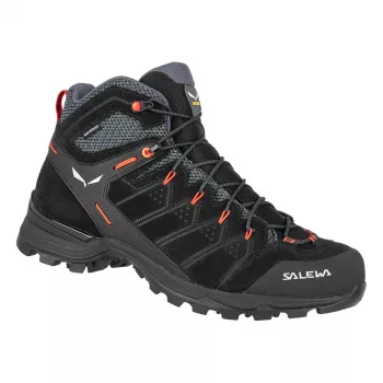 SALEWA Alp Mate Mid WP Hiking Shoes Black Out/Fluo Orange UK 7.5 (EU 41)
