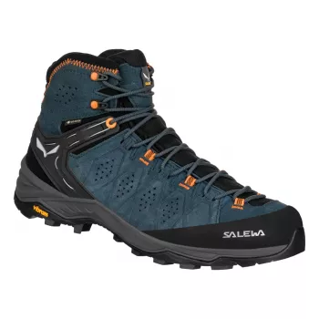 Salewa Alp Trainer 2 Mid GTX Hiking Boots Dark Denim/Fluo Orange UK 8 (EU 42)