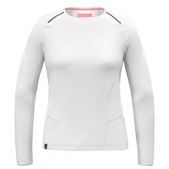 Women's Salewa Pedroc Dry Tee Sweatshirt - White