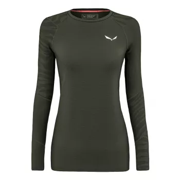 Salewa Cristallo Women's Thermal Top - Dark Olive