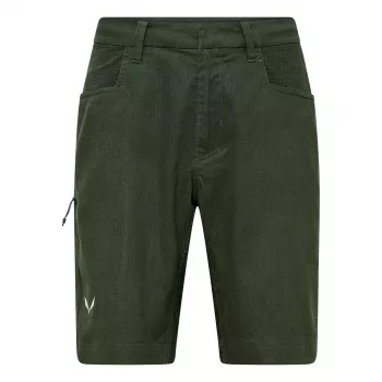 Salewa Agner Hemp Ripstop Shorts - Dark Olive - Size XL