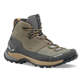 SALEWA Puez Leather Mid PTX Hiking Shoes - Bungee Cord / Onyx