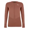 Salewa Zebru Medium Warm AMR L/S Tee Women's Thermal Base Layer - Etruscan Red, Size S