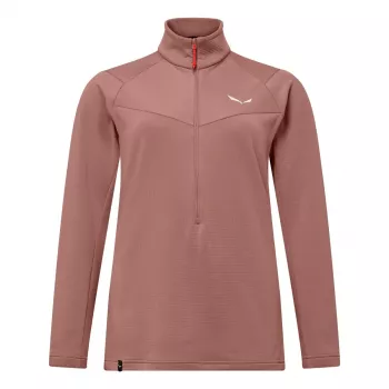 SALEWA Puez Cammino Fleece Desert Pink 38 M Women's Full-Zip Fleece Jacket