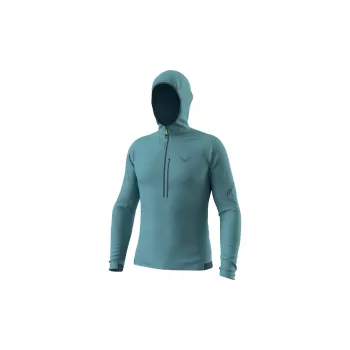 Dynafit Traverse Thermal 1/2 Zip Sweatshirt with Half-Zip, Smoke Blue, L