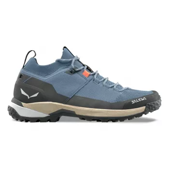 Salewa Puez 2 Knit Ptx Low Hiking Shoes - Java Blue/Black, Size 41