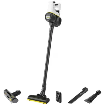 Kärcher VC 4 Cordless myHome Pet 2-in-1 Stick Vacuum Cleaner, Bagless, Black/White, 0.65 L