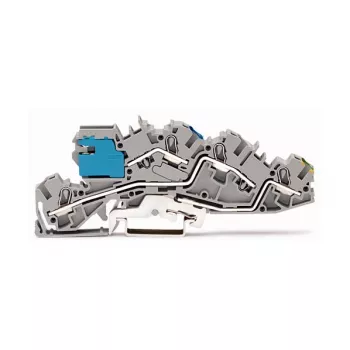 WAGO 2005-7641 TOPJOB S Through Terminal Block, 6 mm², Grey, 800 V, 41 A
