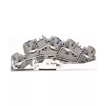 WAGO 2005-7646 Through Terminal Block, 3-Conductor, 400V, 24A, 2.5mm², Grey