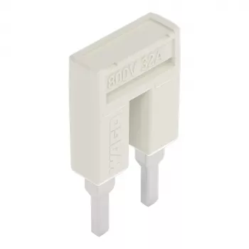 WAGO 2004-402 Push-in Jumper, 2-Way, Insulated, Light Grey