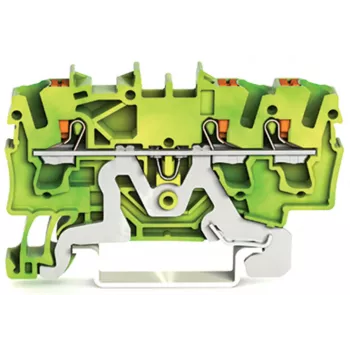 WAGO 2202-1307 3-Conductor Earth Terminal Block with Push-Button, 2.5 mm²