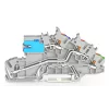WAGO 2203-7541 Multi-level Installation Terminal Block with Actuation Opening, 3-Potential, PUSH WIRE, Grey