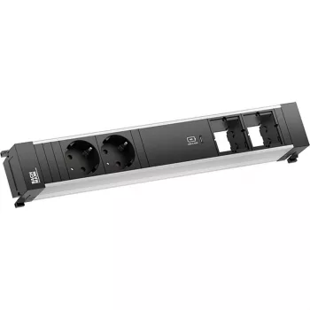 Bachmann POWER FRAME 2x Schuko Sockets 1x USB-C Charger 2x CM Slots 0.2m GST18