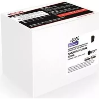 Edding EDD-6036 Black Toner Cartridge Compatible with Lexmark 70C2HK0