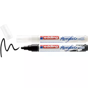 EDDING 5100 Acrylic Marker Assorted Colours 2.0 - 3.0 mm, 2 Pieces (4-5100-2)