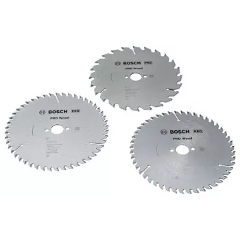 BOSCH POWERTOOLS PRO Wood Circular Saw Blade 160 mm (3-Piece Value Pack)